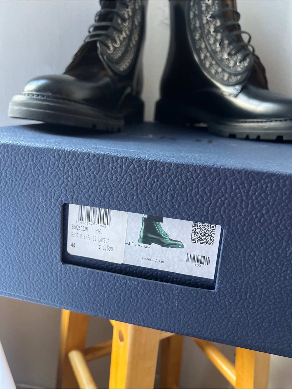 BNIB Authentic Christian Dior homme Explorer Combat Boots Leather Oblique 44 11 - Picture 8 of 14